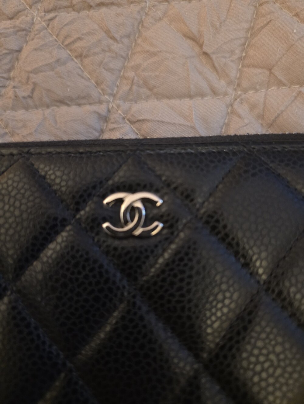 Chanel Caviar Quilted Large Zip Around Organizer Wallet Black/ LIKE NEW ! - Picture 3 of 11